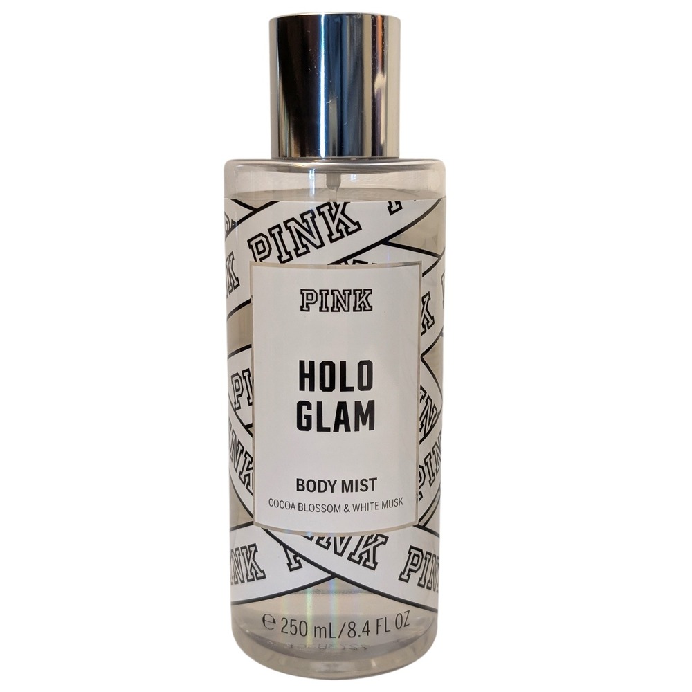 PINK Victoria's Secret Holo Glam Body Mist 8.4 oz & Body Lotion 16.9 oz‎ Set New - Picture 3 of 7